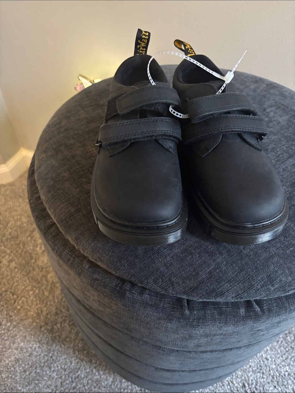 Dr. Martens Kids Black Double-Strap Loafers